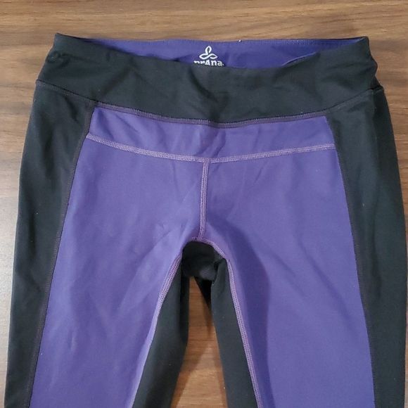 Prana • Gabi Indigo/Purple/Black Full Length Leggings Size Small - Picture 3 of 9
